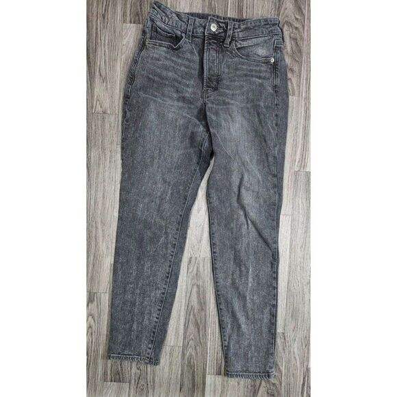 (3/$35) Old Navy O.G. Straight High Rise Pockets Button Fly Grey Denim Jeans - Picture 1 of 11